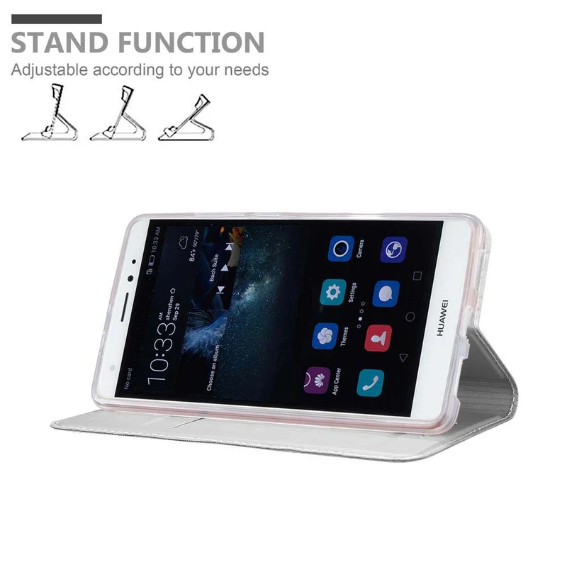 Cadorabo Hülle kompatibel mit Huawei MATE S Schutzhülle mit Magnetverschluss, Standfunktion und Kartenfach