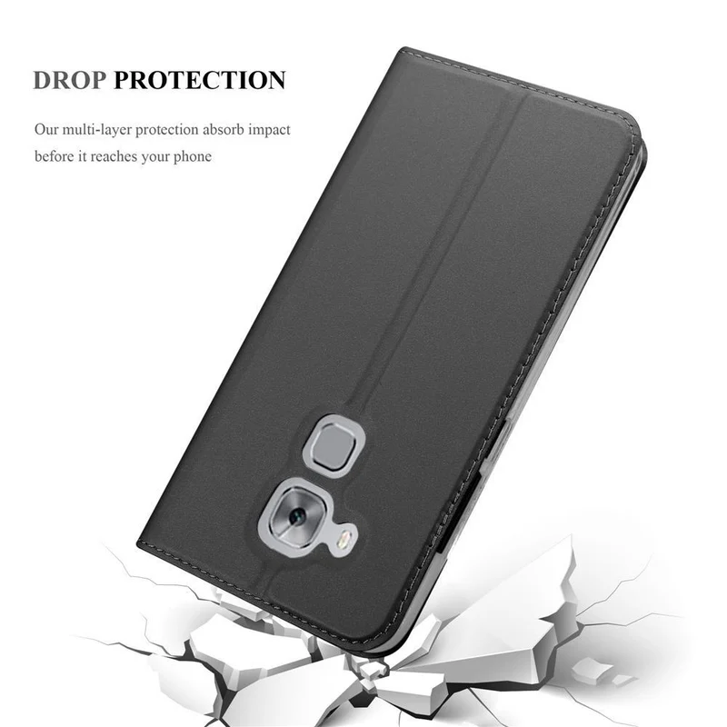 Cadorabo Hülle kompatibel mit Huawei NOVA PLUS Schutzhülle mit Magnetverschluss, Standfunktion und Kartenfach
