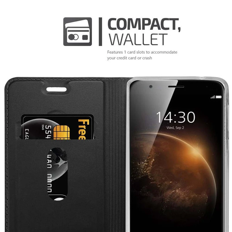 Cadorabo Hülle kompatibel mit Huawei ASCEND G7 PLUS / G8 / GX8 Schutzhülle mit Magnetverschluss, Standfunktion und Kartenfach