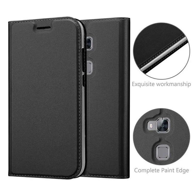 Cadorabo Hülle kompatibel mit Huawei ASCEND G7 PLUS / G8 / GX8 Schutzhülle mit Magnetverschluss, Standfunktion und Kartenfach
