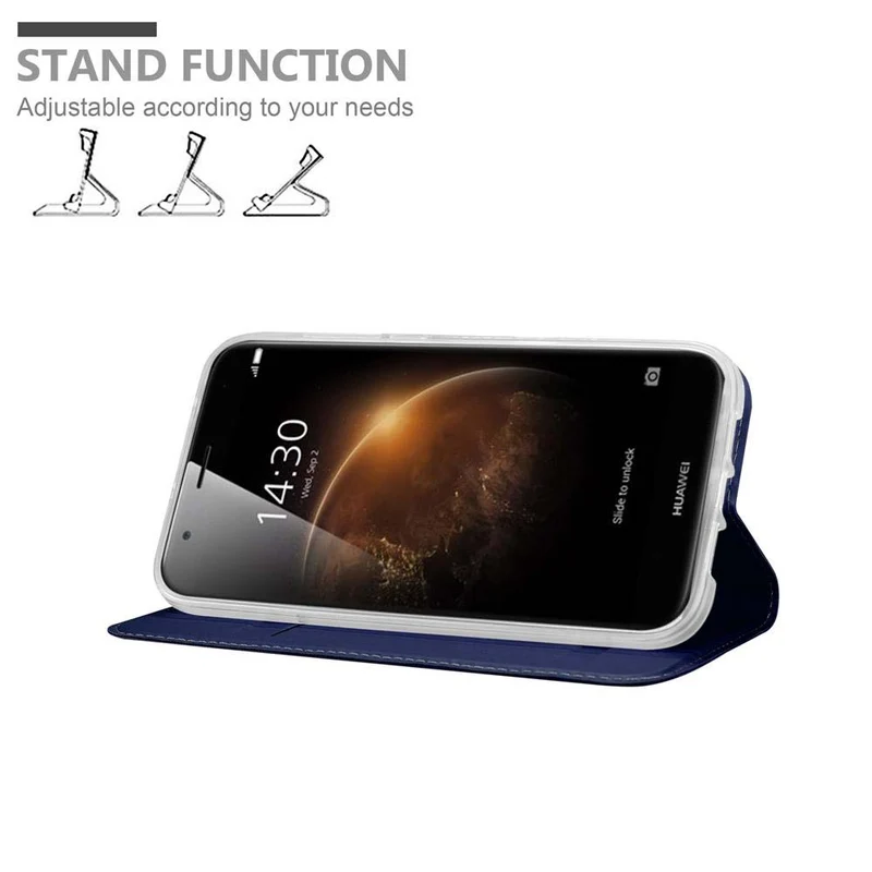 Cadorabo Hülle kompatibel mit Huawei ASCEND G7 PLUS / G8 / GX8 Schutzhülle mit Magnetverschluss, Standfunktion und Kartenfach