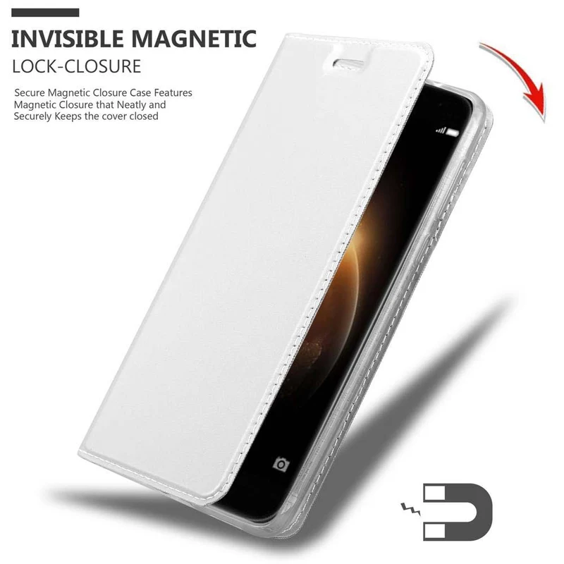 Cadorabo Hülle kompatibel mit Huawei ASCEND G7 PLUS / G8 / GX8 Schutzhülle mit Magnetverschluss, Standfunktion und Kartenfach