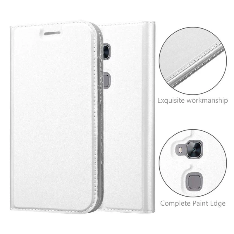 Cadorabo Hülle kompatibel mit Huawei ASCEND G7 PLUS / G8 / GX8 Schutzhülle mit Magnetverschluss, Standfunktion und Kartenfach