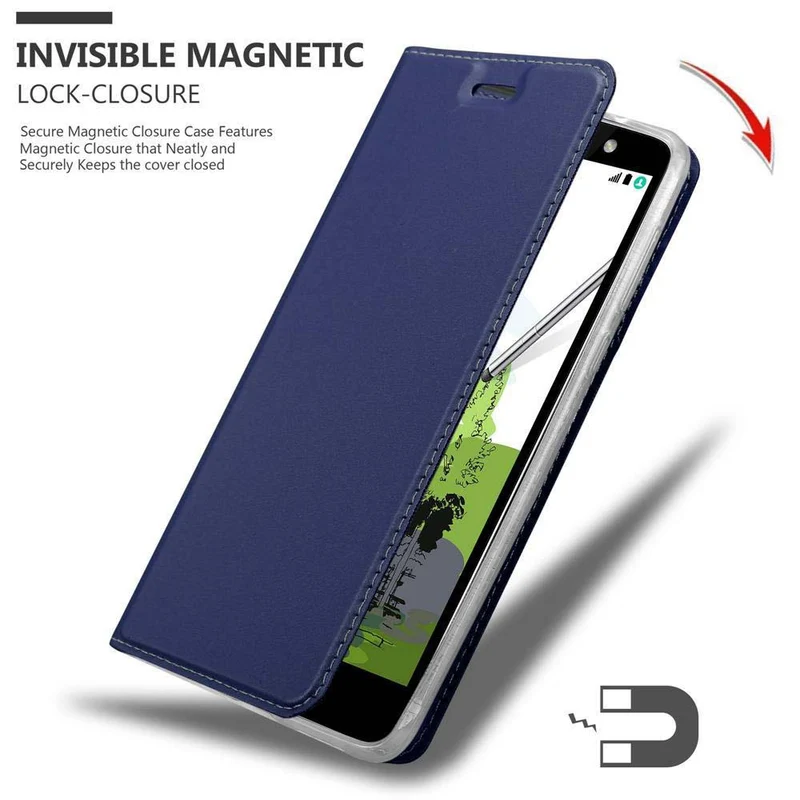 Cadorabo Hülle kompatibel mit LG STYLUS 2 Schutzhülle mit Magnetverschluss, Standfunktion und Kartenfach