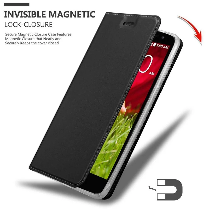 Cadorabo Hülle kompatibel mit LG G2 MINI Schutzhülle mit Magnetverschluss, Standfunktion und Kartenfach