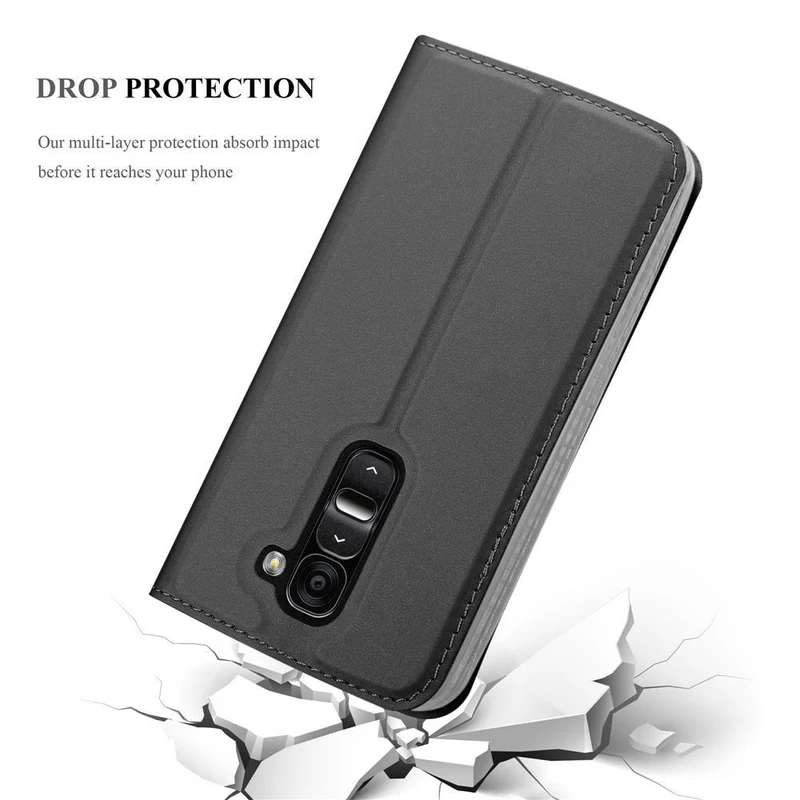 Cadorabo Hülle kompatibel mit LG G2 MINI Schutzhülle mit Magnetverschluss, Standfunktion und Kartenfach