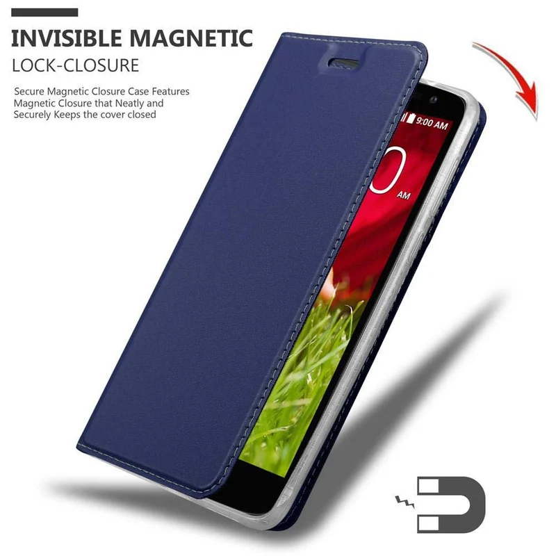 Cadorabo Hülle kompatibel mit LG G2 MINI Schutzhülle mit Magnetverschluss, Standfunktion und Kartenfach