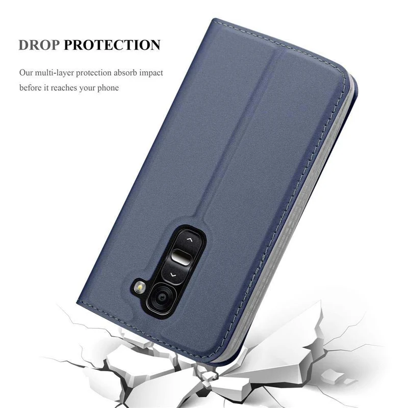 Cadorabo Hülle kompatibel mit LG G2 MINI Schutzhülle mit Magnetverschluss, Standfunktion und Kartenfach