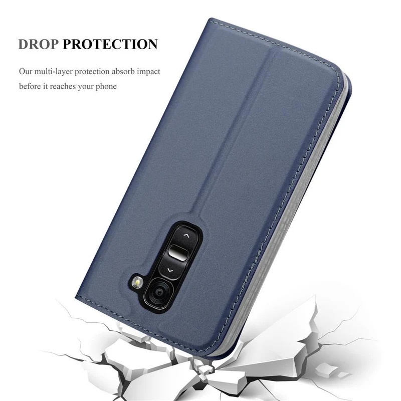 Cadorabo Hülle kompatibel mit LG G2 MINI Schutzhülle mit Magnetverschluss, Standfunktion und Kartenfach