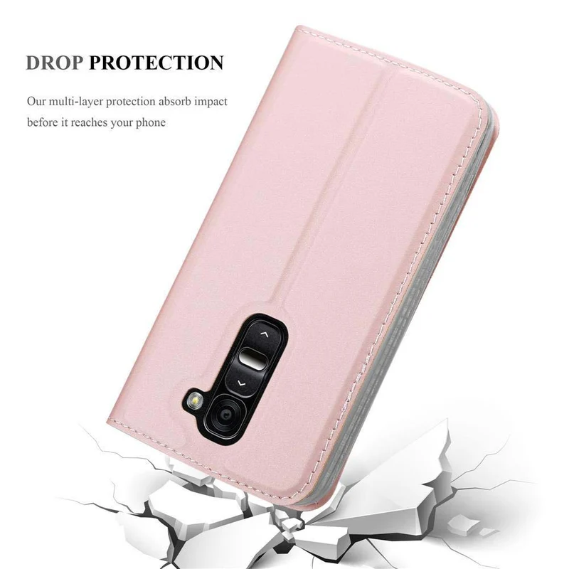 Cadorabo Hülle kompatibel mit LG G2 MINI Schutzhülle mit Magnetverschluss, Standfunktion und Kartenfach