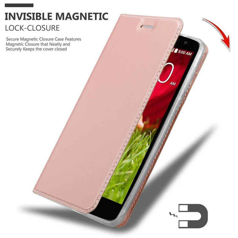 Cadorabo Hülle kompatibel mit LG G2 MINI Schutzhülle mit Magnetverschluss, Standfunktion und Kartenfach