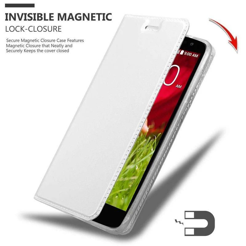 Cadorabo Hülle kompatibel mit LG G2 MINI Schutzhülle mit Magnetverschluss, Standfunktion und Kartenfach