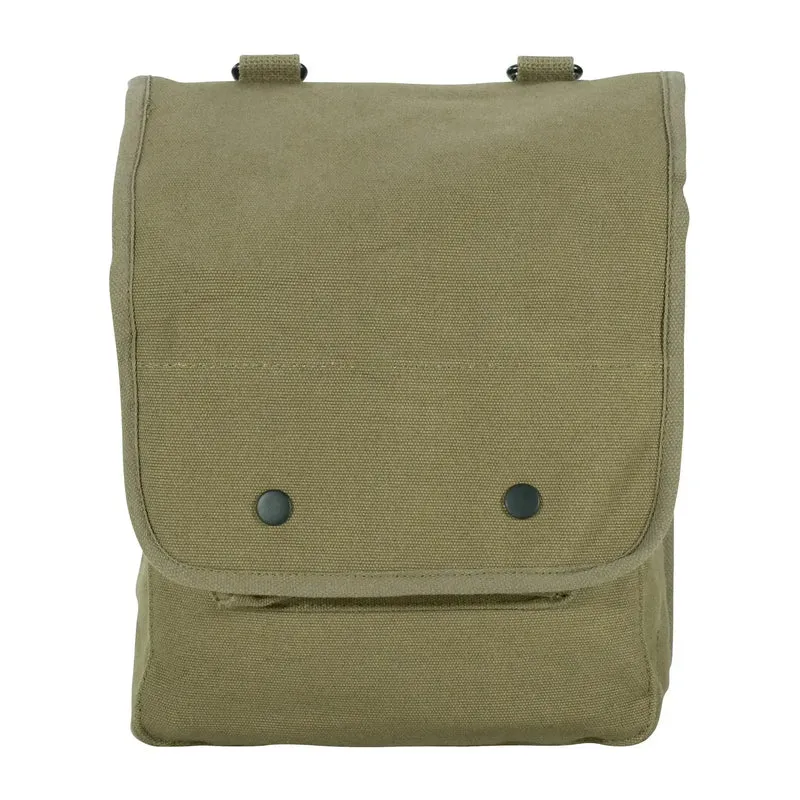 Umhängetasche Canvas Map Case oliv