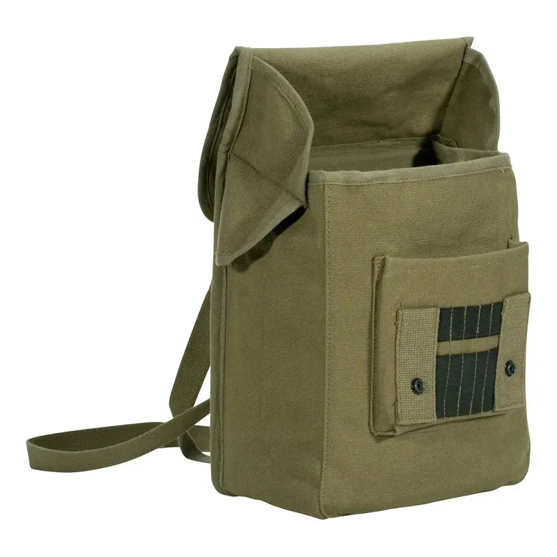 Umhängetasche Canvas Map Case oliv