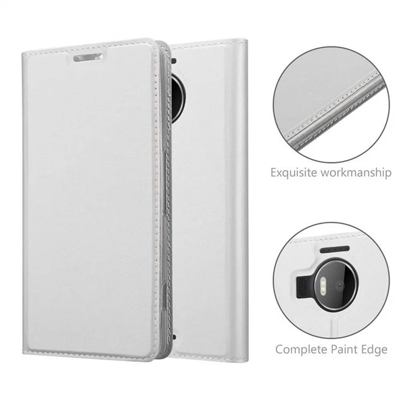 Cadorabo Hülle kompatibel mit Nokia Lumia 950 XL Schutzhülle mit Magnetverschluss, Standfunktion und Kartenfach