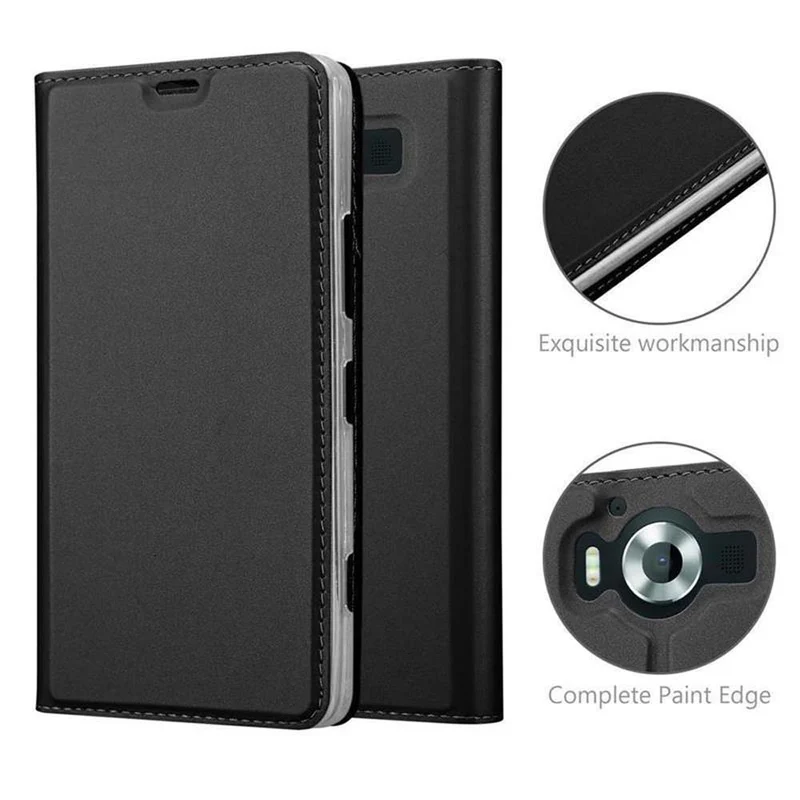 Cadorabo Hülle kompatibel mit Nokia Lumia 950 Schutzhülle mit Magnetverschluss, Standfunktion und Kartenfach