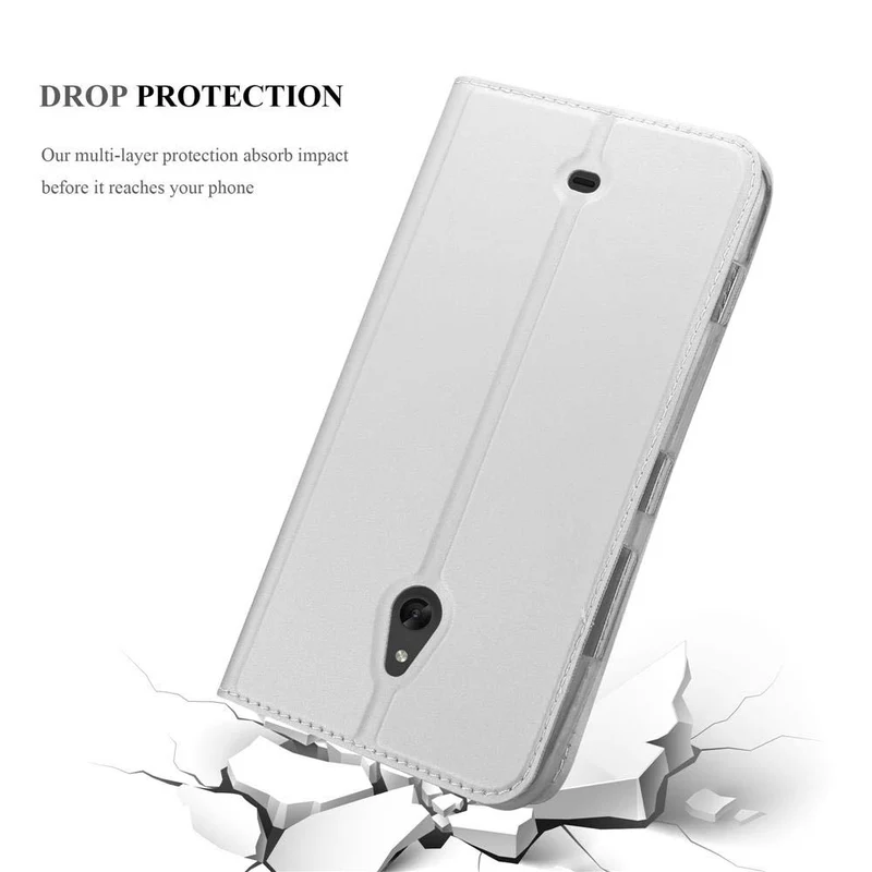 Cadorabo Hülle kompatibel mit Nokia Lumia 1320 Schutzhülle mit Magnetverschluss, Standfunktion und Kartenfach