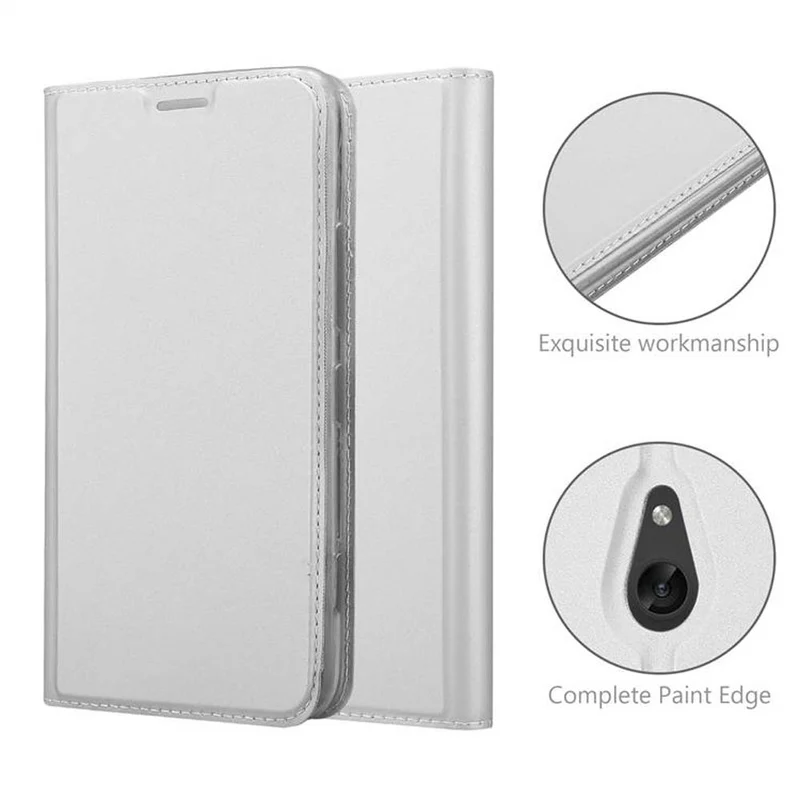 Cadorabo Hülle kompatibel mit Nokia Lumia 1320 Schutzhülle mit Magnetverschluss, Standfunktion und Kartenfach