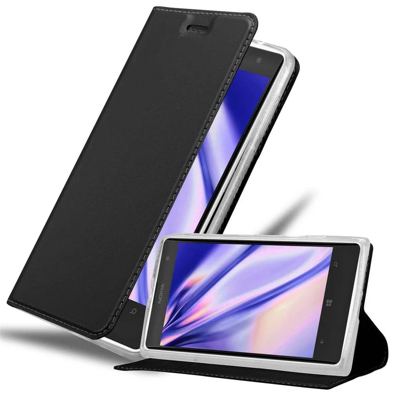 Cadorabo Hülle kompatibel mit Nokia Lumia 1020 Schutzhülle mit Magnetverschluss, Standfunktion und Kartenfach