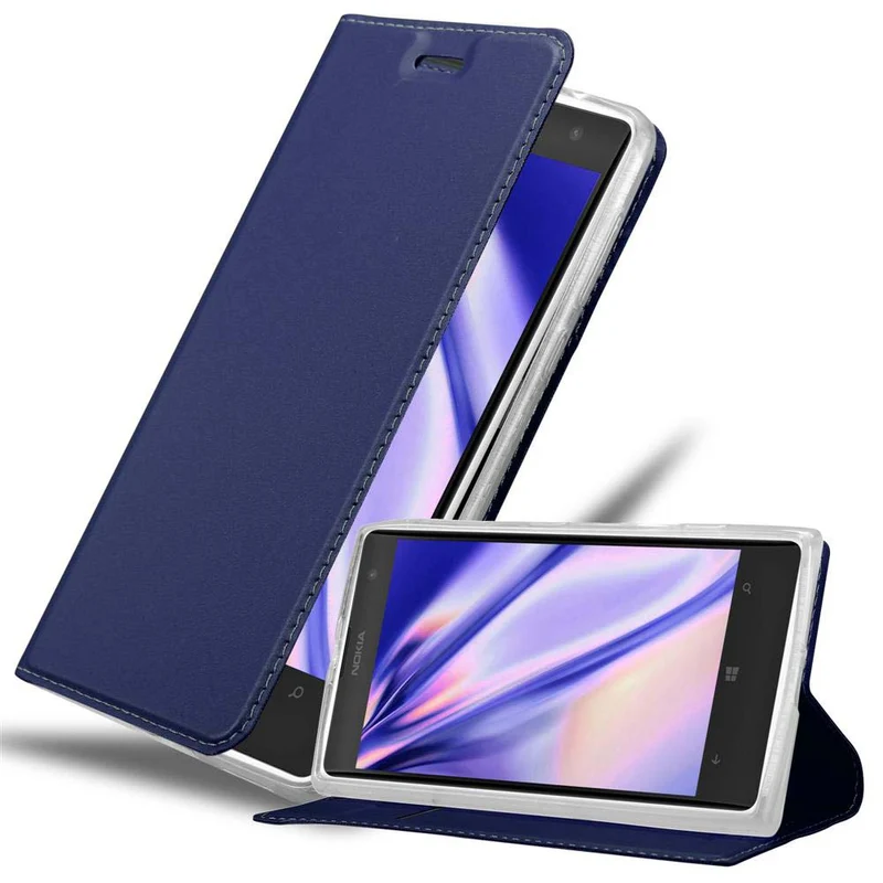 Cadorabo Hülle kompatibel mit Nokia Lumia 1020 Schutzhülle mit Magnetverschluss, Standfunktion und Kartenfach