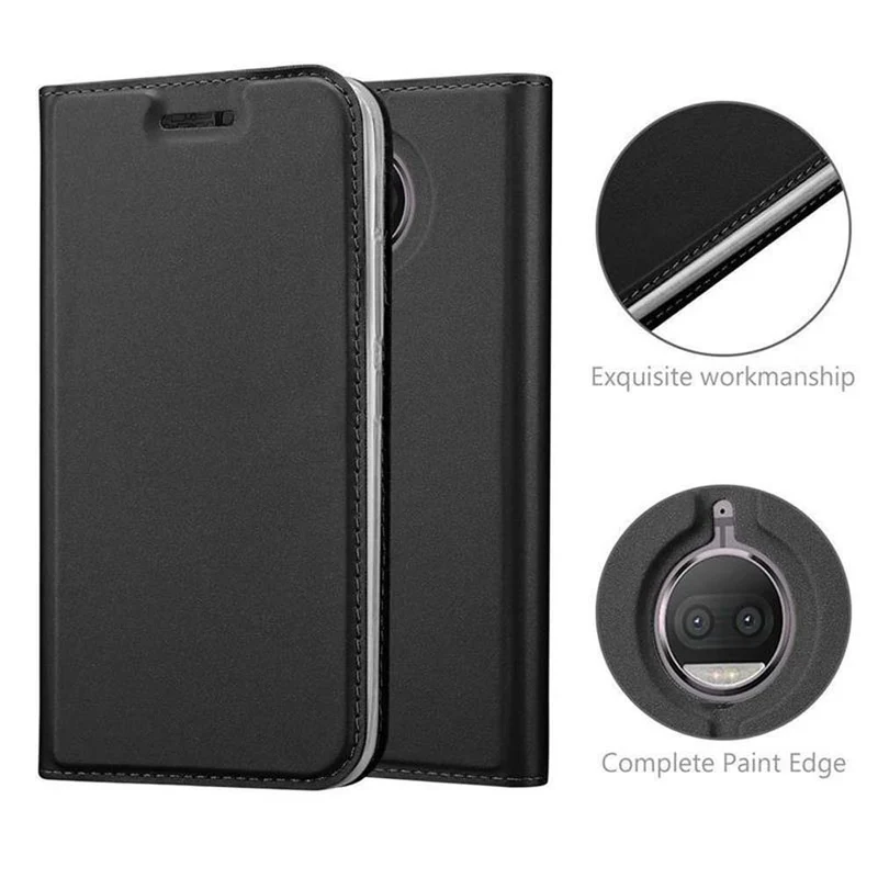 Cadorabo Hülle kompatibel mit Motorola MOTO G5S Schutzhülle mit Magnetverschluss, Standfunktion und Kartenfach