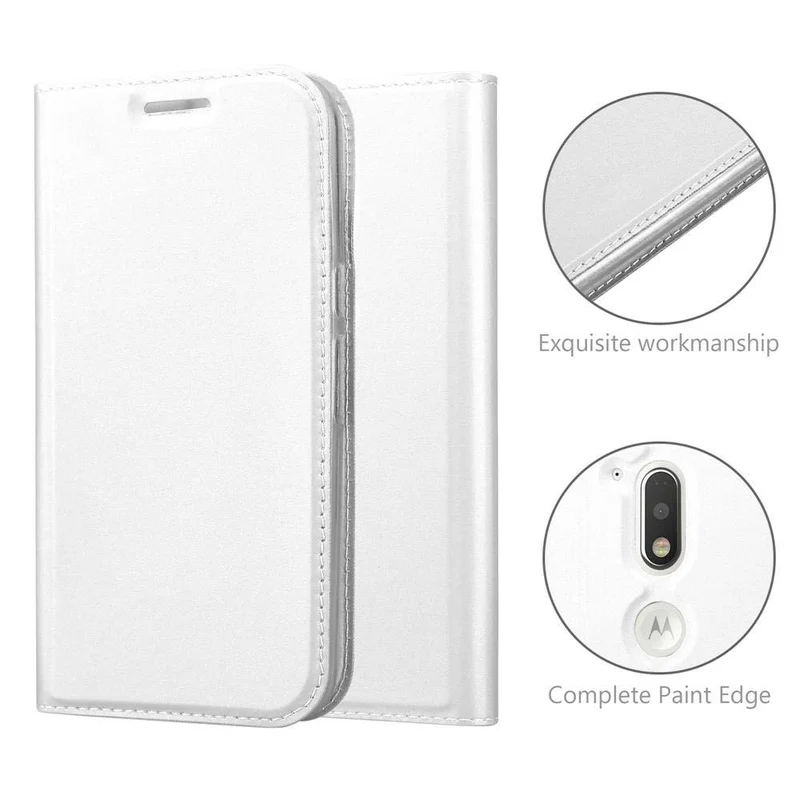 Cadorabo Hülle kompatibel mit Motorola MOTO G4 / G4 PLUS Schutzhülle mit Magnetverschluss, Standfunktion und Kartenfach