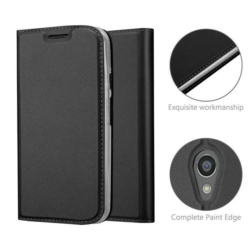 Cadorabo Hülle kompatibel mit Motorola MOTO G2 Schutzhülle mit Magnetverschluss, Standfunktion und Kartenfach