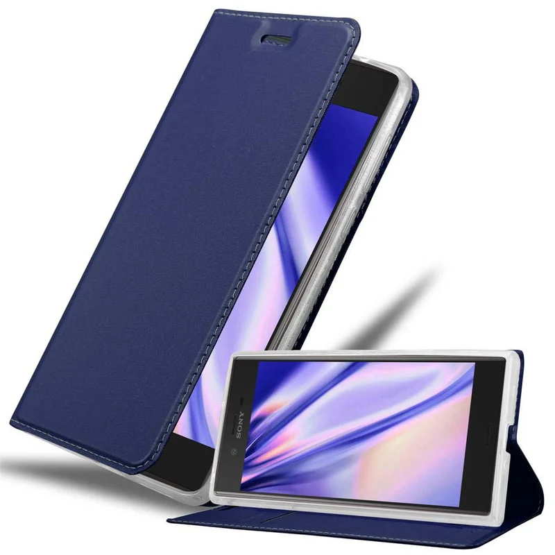 Cadorabo Hülle kompatibel mit Sony Xperia XZ / XZs Schutzhülle mit Magnetverschluss, Standfunktion und Kartenfach