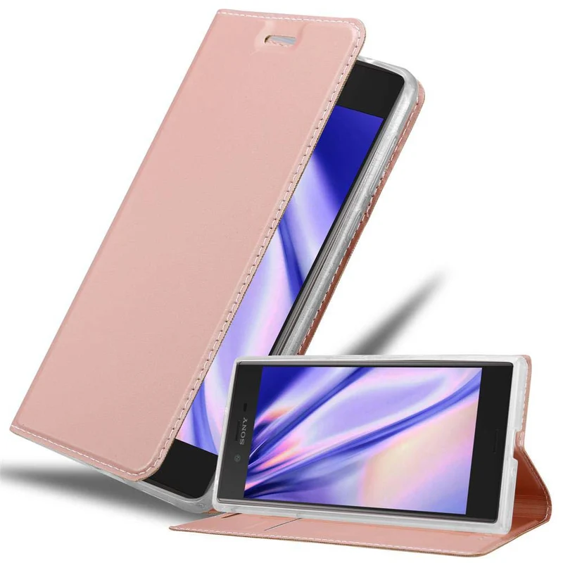 Cadorabo Hülle kompatibel mit Sony Xperia XZ / XZs Schutzhülle mit Magnetverschluss, Standfunktion und Kartenfach