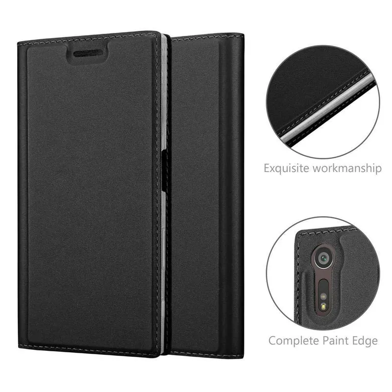 Cadorabo Hülle kompatibel mit Sony Xperia XZ / XZs Schutzhülle mit Magnetverschluss, Standfunktion und Kartenfach