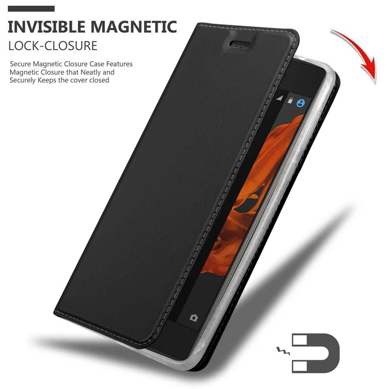 Cadorabo Hülle kompatibel mit Sony Xperia XZ / XZs Schutzhülle mit Magnetverschluss, Standfunktion und Kartenfach