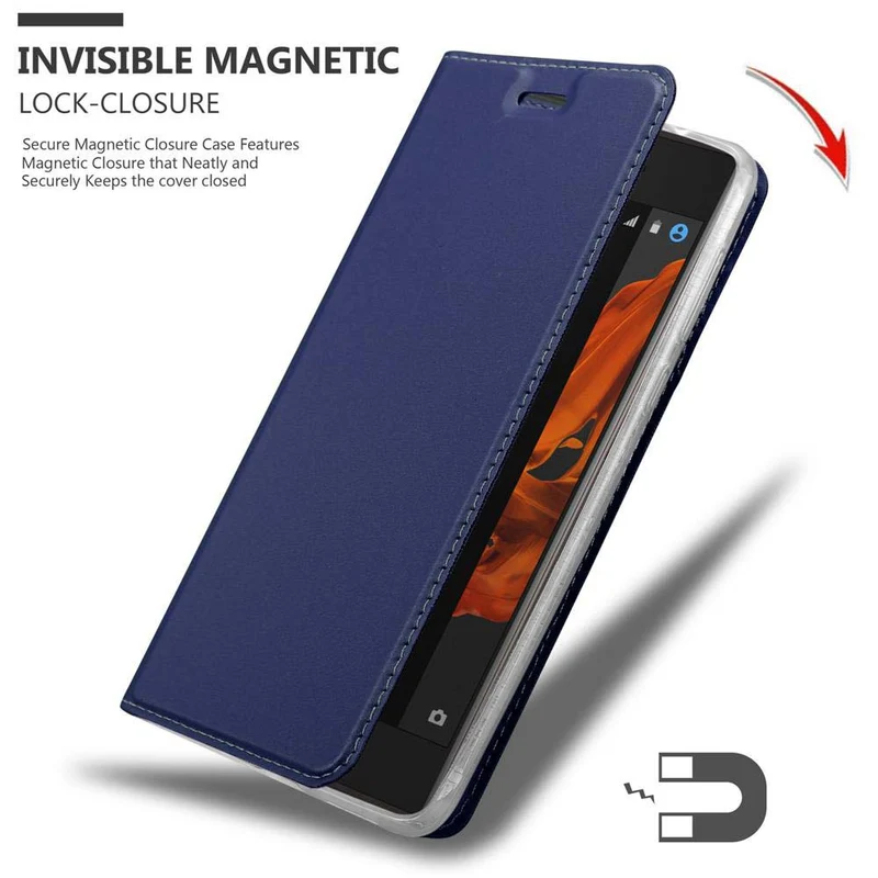 Cadorabo Hülle kompatibel mit Sony Xperia XZ / XZs Schutzhülle mit Magnetverschluss, Standfunktion und Kartenfach