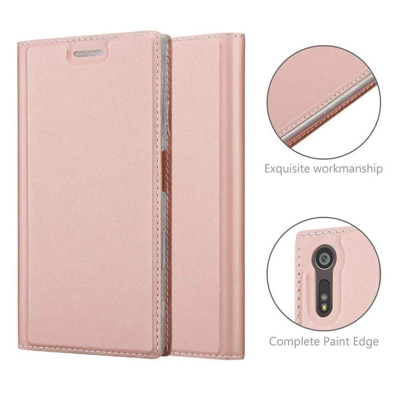 Cadorabo Hülle kompatibel mit Sony Xperia XZ / XZs Schutzhülle mit Magnetverschluss, Standfunktion und Kartenfach