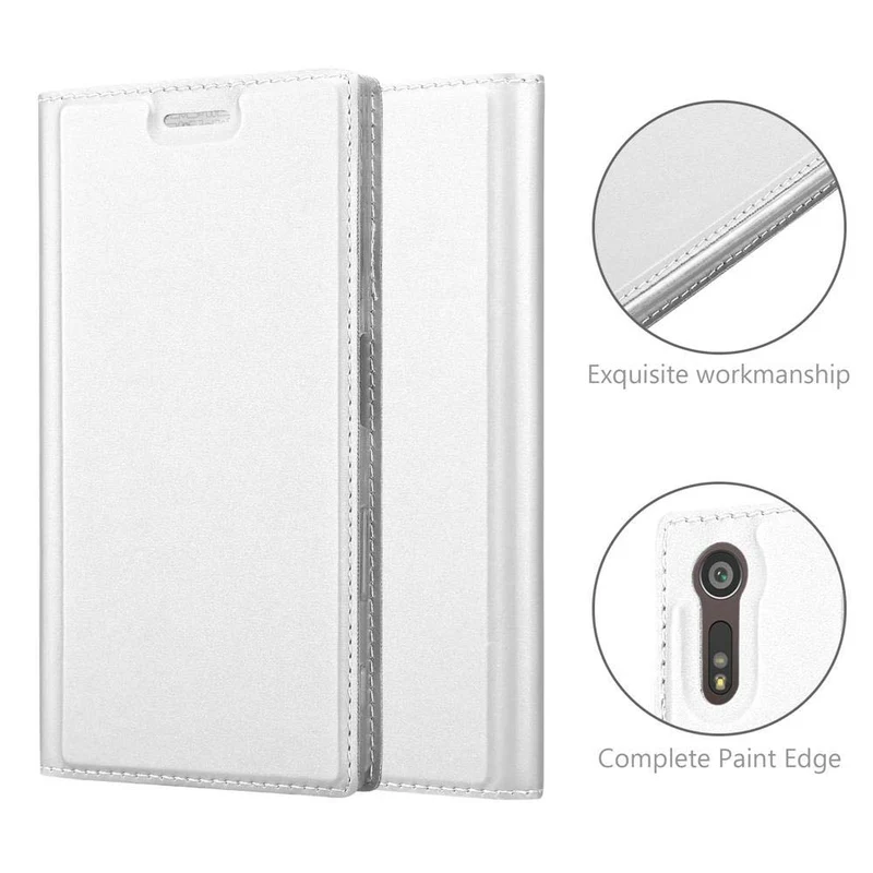 Cadorabo Hülle kompatibel mit Sony Xperia XZ / XZs Schutzhülle mit Magnetverschluss, Standfunktion und Kartenfach
