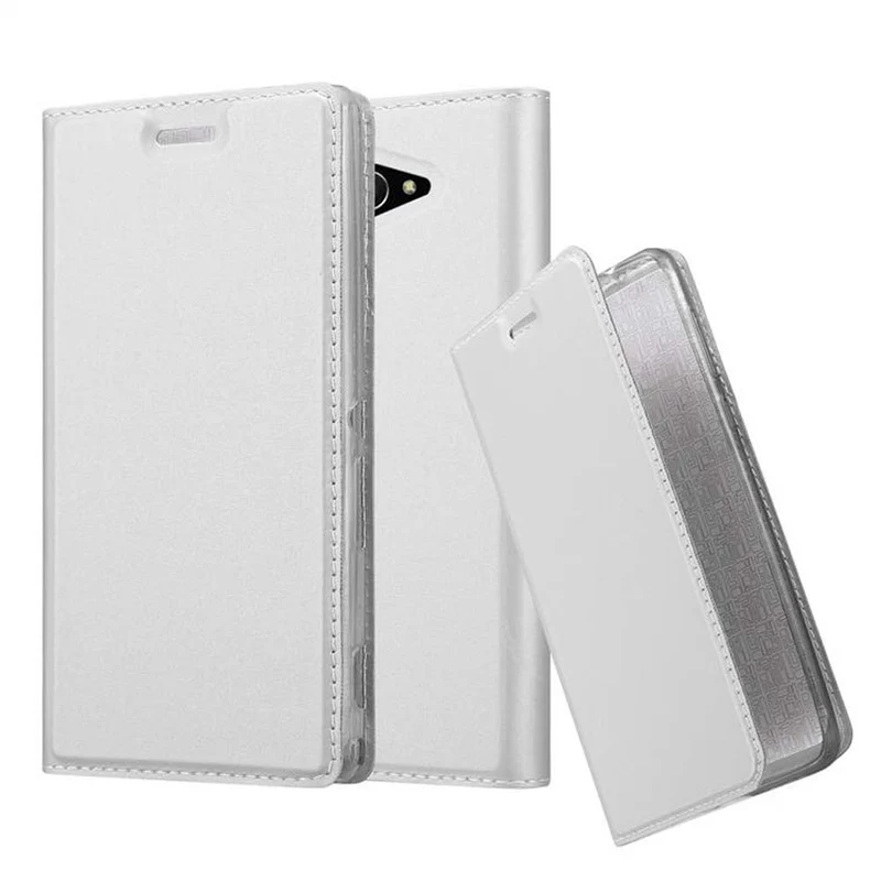 Cadorabo Hülle kompatibel mit Sony Xperia M2 / M2 AQUA Schutzhülle mit Magnetverschluss, Standfunktion und Kartenfach