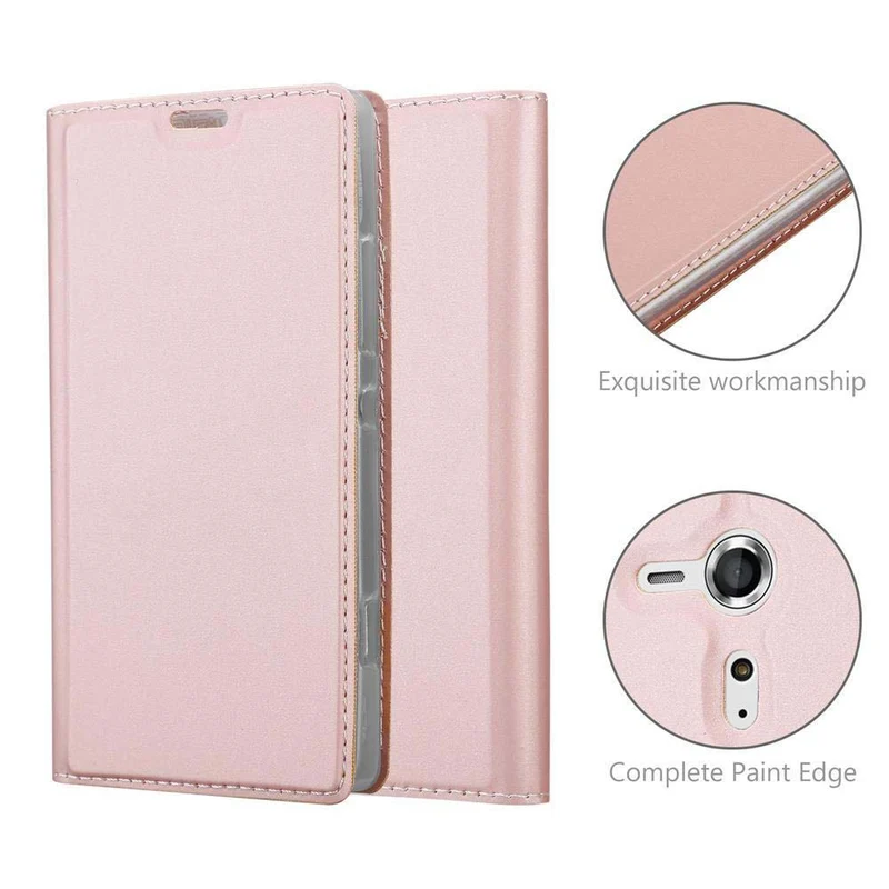 Cadorabo Hülle kompatibel mit Sony Xperia SP Schutzhülle mit Magnetverschluss, Standfunktion und Kartenfach
