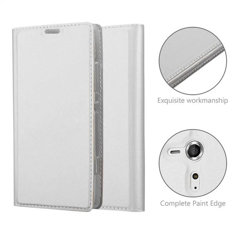 Cadorabo Hülle kompatibel mit Sony Xperia SP Schutzhülle mit Magnetverschluss, Standfunktion und Kartenfach