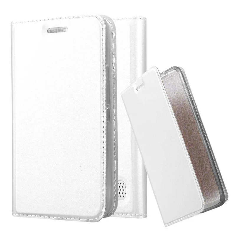 Cadorabo Hülle kompatibel mit Sony Xperia E1 Schutzhülle mit Magnetverschluss, Standfunktion und Kartenfach