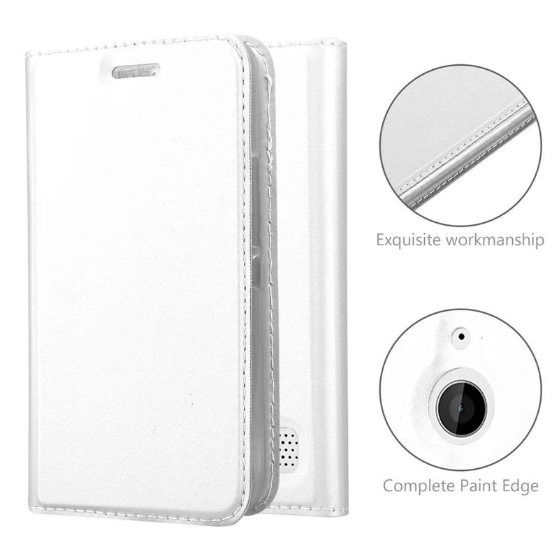 Cadorabo Hülle kompatibel mit Sony Xperia E1 Schutzhülle mit Magnetverschluss, Standfunktion und Kartenfach