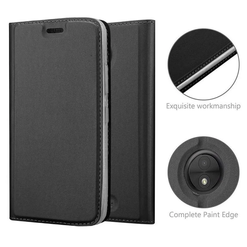 Cadorabo Hülle kompatibel mit Motorola MOTO C Schutzhülle mit Magnetverschluss, Standfunktion und Kartenfach