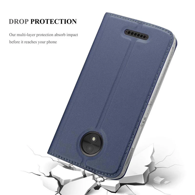 Cadorabo Hülle kompatibel mit Motorola MOTO C Schutzhülle mit Magnetverschluss, Standfunktion und Kartenfach