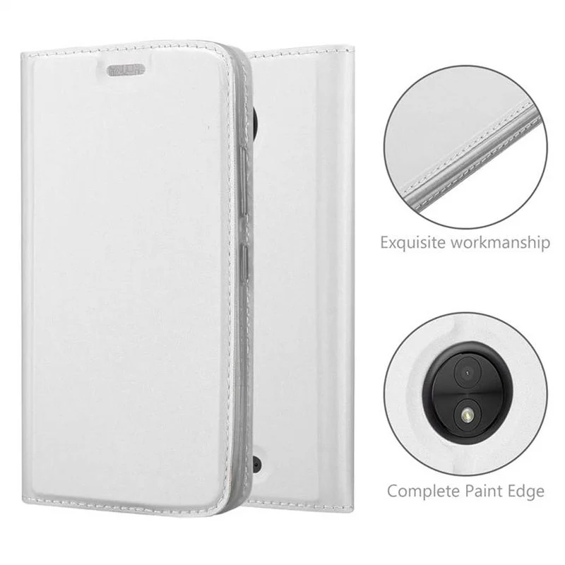 Cadorabo Hülle kompatibel mit Motorola MOTO C Schutzhülle mit Magnetverschluss, Standfunktion und Kartenfach