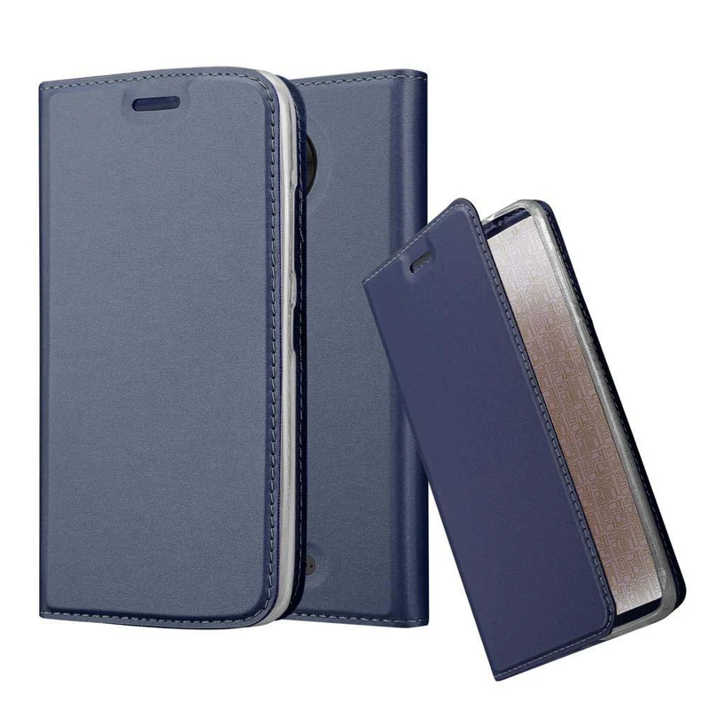 Cadorabo Hülle kompatibel mit Motorola MOTO C PLUS Schutzhülle mit Magnetverschluss, Standfunktion und Kartenfach