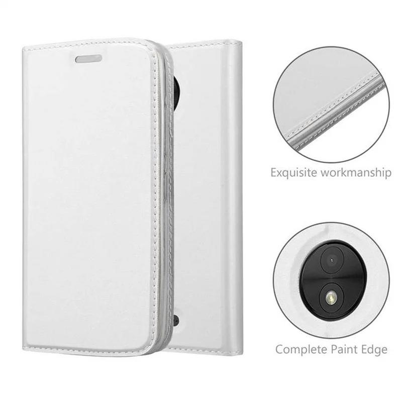 Cadorabo Hülle kompatibel mit Motorola MOTO C PLUS Schutzhülle mit Magnetverschluss, Standfunktion und Kartenfach