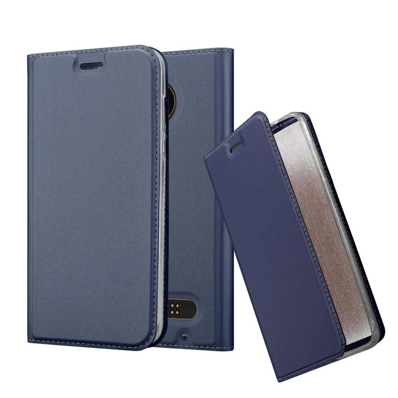 Cadorabo Hülle kompatibel mit Motorola MOTO Z2 PLAY / Z2 FORCE Schutzhülle mit Magnetverschluss, Standfunktion und Kartenfach