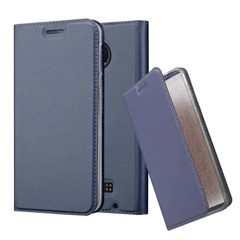 Cadorabo Hülle kompatibel mit Motorola MOTO Z PLAY Schutzhülle mit Magnetverschluss, Standfunktion und Kartenfach