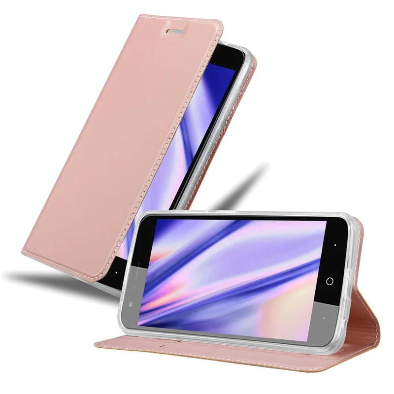 Cadorabo Hülle kompatibel mit ZTE Blade V8 MINI Schutzhülle mit Magnetverschluss, Standfunktion und Kartenfach