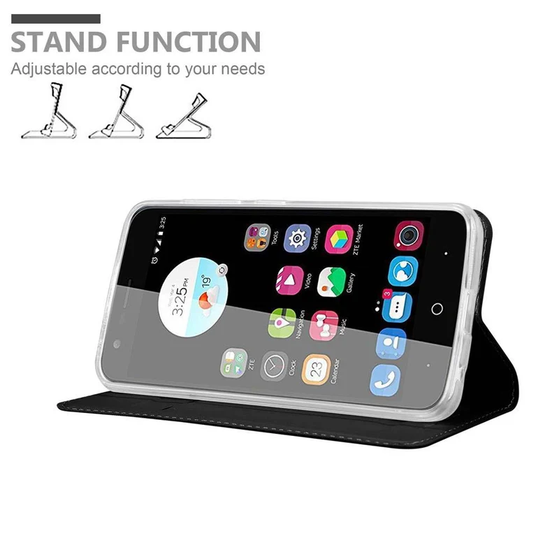 Cadorabo Hülle kompatibel mit ZTE Blade V8 MINI Schutzhülle mit Magnetverschluss, Standfunktion und Kartenfach