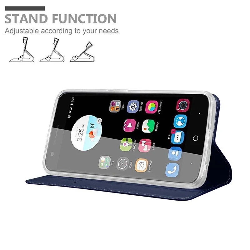 Cadorabo Hülle kompatibel mit ZTE Blade V8 MINI Schutzhülle mit Magnetverschluss, Standfunktion und Kartenfach