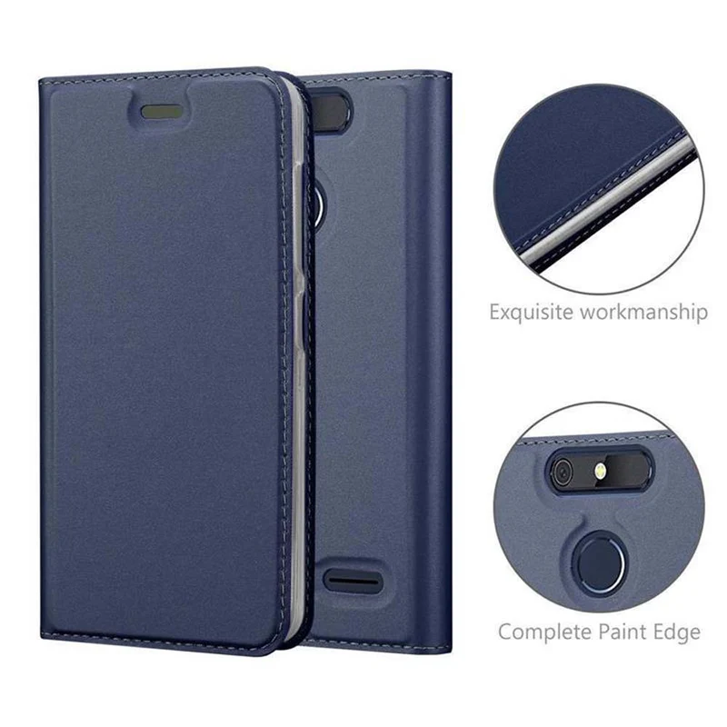 Cadorabo Hülle kompatibel mit ZTE Blade V8 MINI Schutzhülle mit Magnetverschluss, Standfunktion und Kartenfach